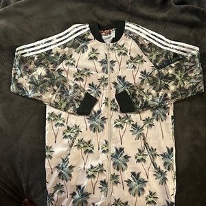 Rare Adidas x Farm Tropical Long Maxi Track Jacket Satin